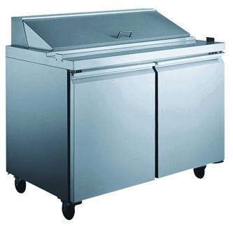 15.12 cu. ft Refrigerated Prep Table with 2 Door